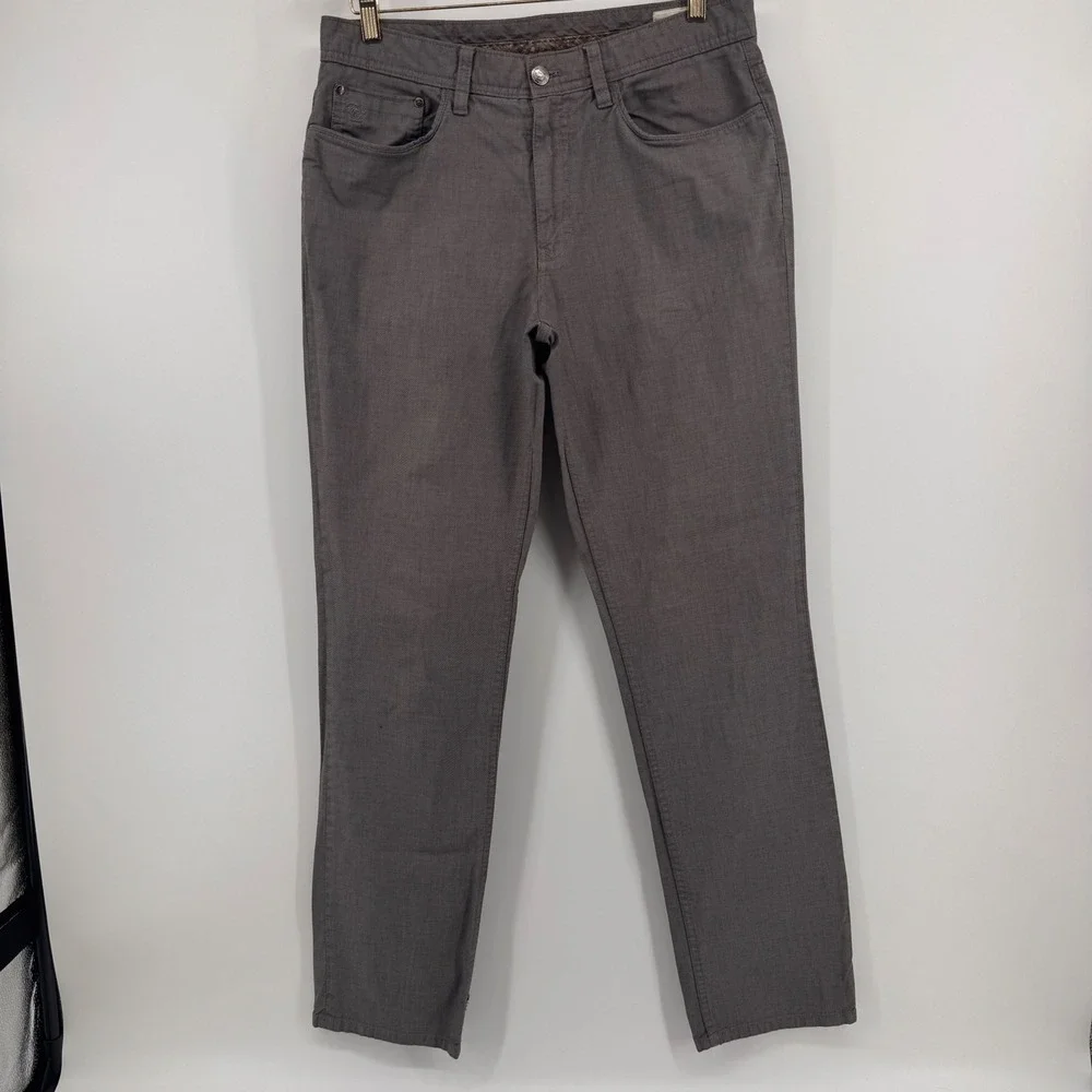 English Laundry Brixton Mens 32x34 Charcoal Grey Textured 5-Pocket Pants 1119710